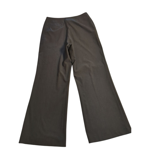 J Jill Slate Grey High Waist Wide Leg Trousers Work Pants Flat Front Hi Rise SZ - Picture 4 of 7